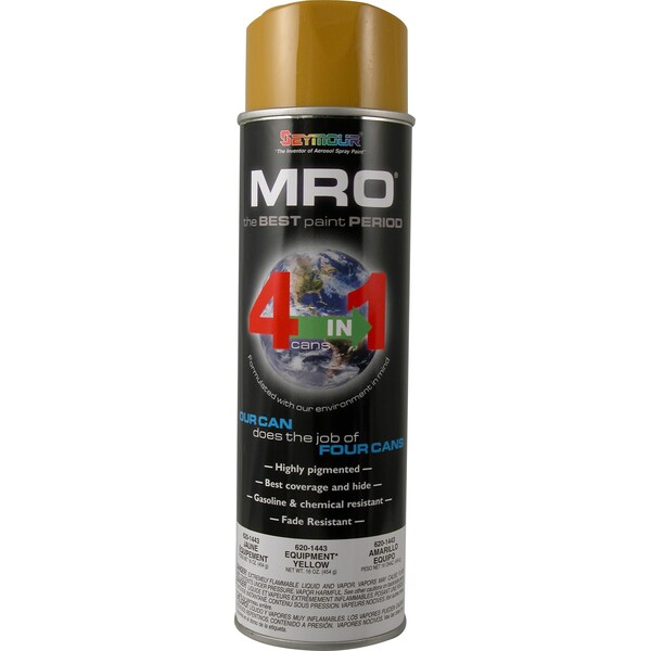 Seymour Midwest Spray Paint, Yellow, 20 oz, 6 PK 620-1443 - main